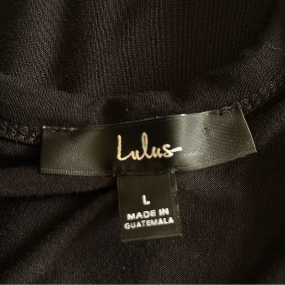 Lulus Shield And Sword Black Sleeveless Maxi Dress W/ Pockets Jersey Knit Sz L - Picture 7 of 11